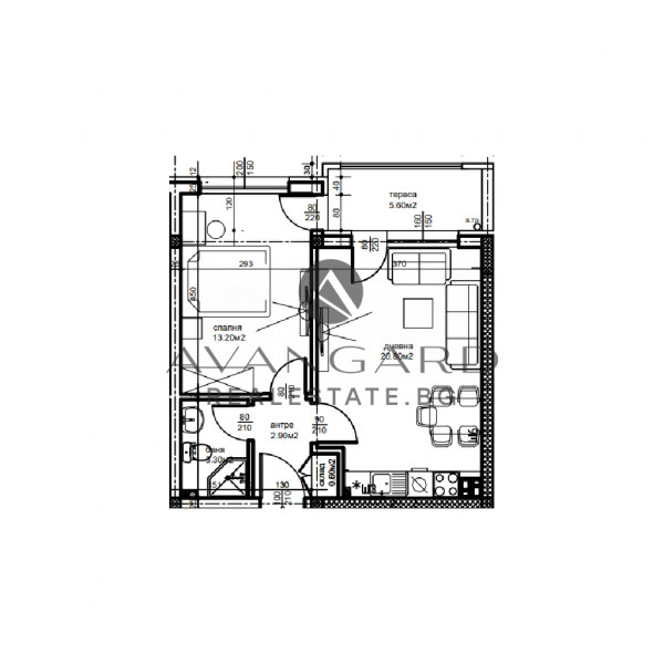 Двустаен апартамент