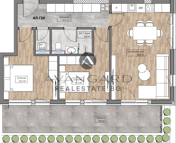 THREE-ROOM APARTMENT/KARSHIAKA