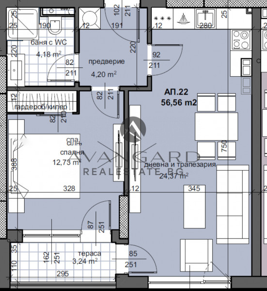 АКТ 16 !!!  ДВУСТАЕН АПАРТАМЕНТ ТРАКИЯ !!!