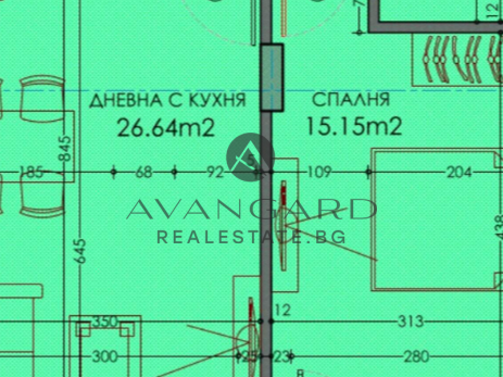 АКТ 14! Двустаен апартамент