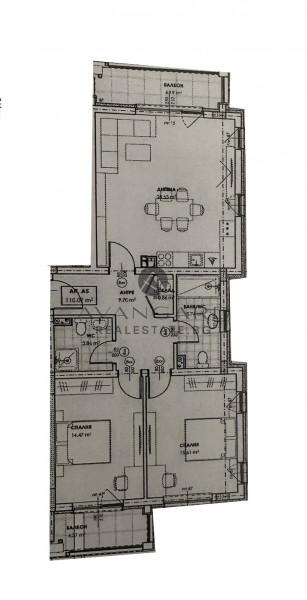 Three -bedroom in front of Act 14 in a small building