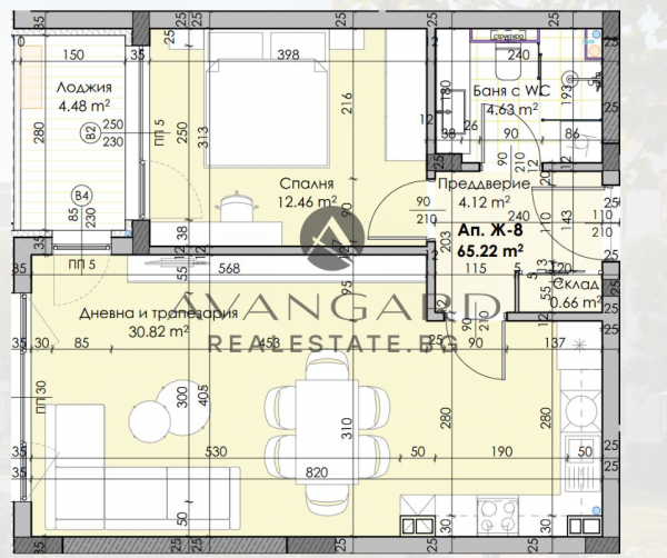 Двустаен апартамент в малка сграда / Остромила