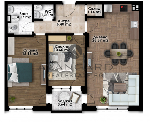 ТРИСТАЕН АПАРТАМЕНТ/ НОВА СГРАДА