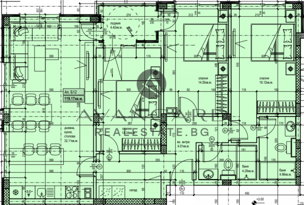 ЧЕТИРИСТАЕН АПАРТАМЕНТ В ЛУКСОЗЕН БУТИКОВ КОМПЛЕКС