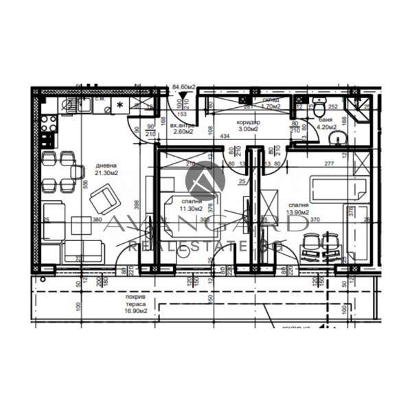 THREE-ROOM APARTMENT WITH GARAGE INCLUDED IN THE PRICE! BEFORE ACT14! BELOMORSKI!