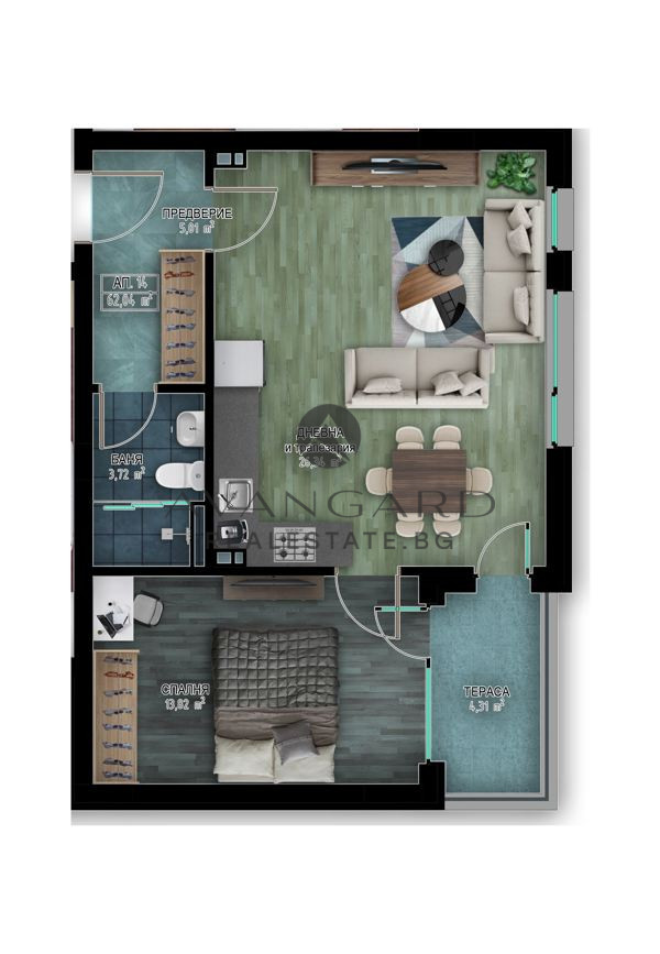 One bedroom apartment