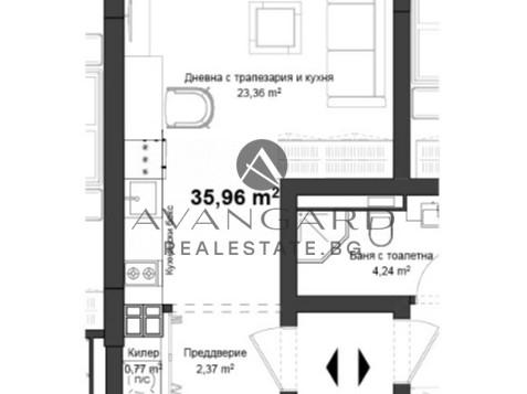 One-room apartment / Gagarin