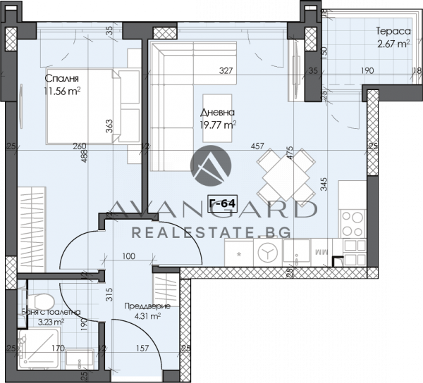 One bedroom apartment! Promotional prices!