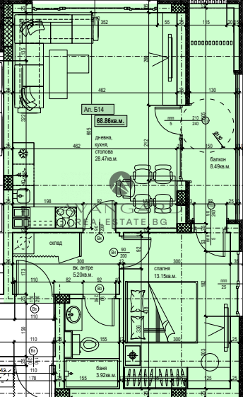 ДВУСТАЕН АПАРТАМЕНТ В ЛУКСОЗЕН БУТИКОВ КОМПЛЕКС (