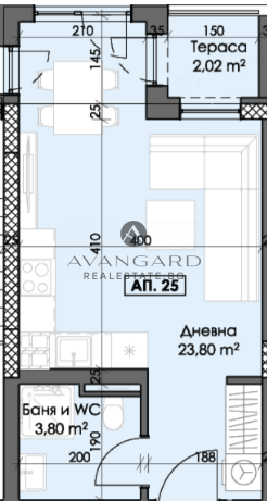 Exclusive !!! One bedroom in Thrace !!! In front of Act 14!