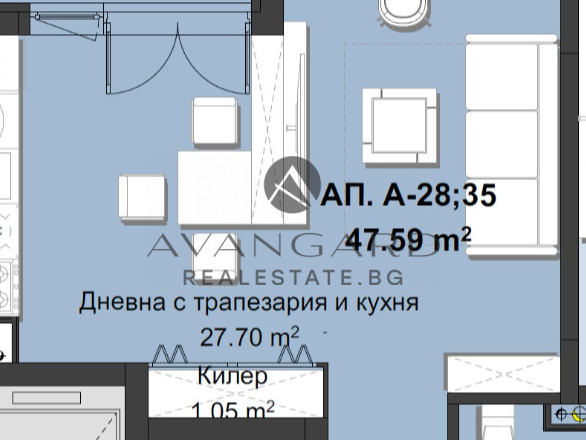 ЕДНОСТАЕН АПАРТАМЕНТ С АКТ14! СМИРНЕНСКИ!