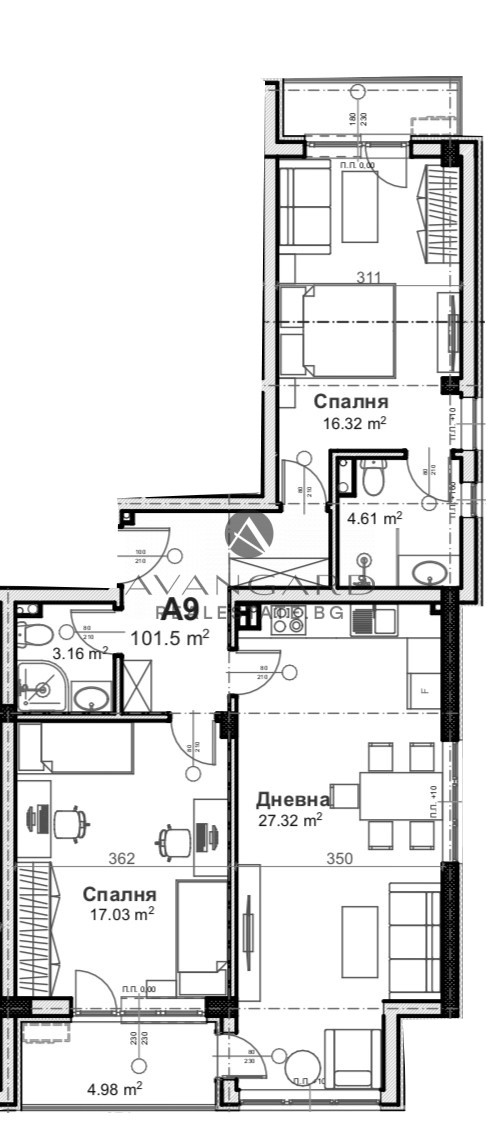 THREE-ROOM APARTMENT! ROAD BASE!