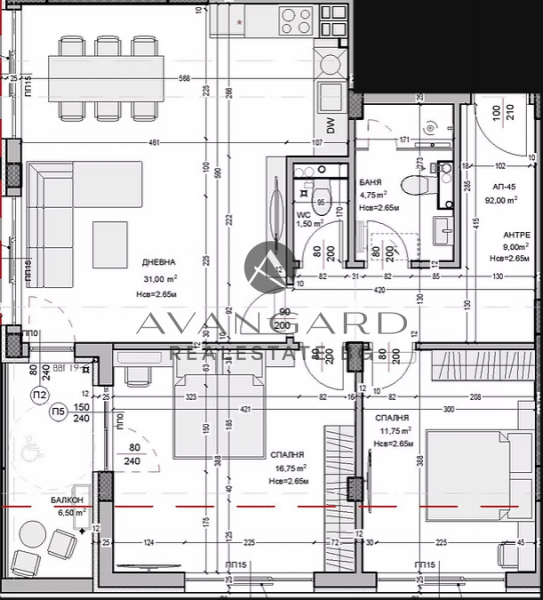Two -bedroom new building / Ostromila