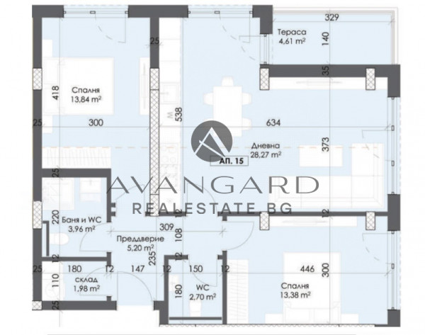 ACT 14 !!! THREE-ROOM APARTMENT!!! BARGAIN PRICE !!! THRACIA