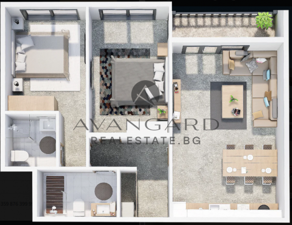 ТРИСТАЕН АПАРТАМЕНТ В ЛУКСОЗЕН БУТИКОВ КОМПЛЕКС