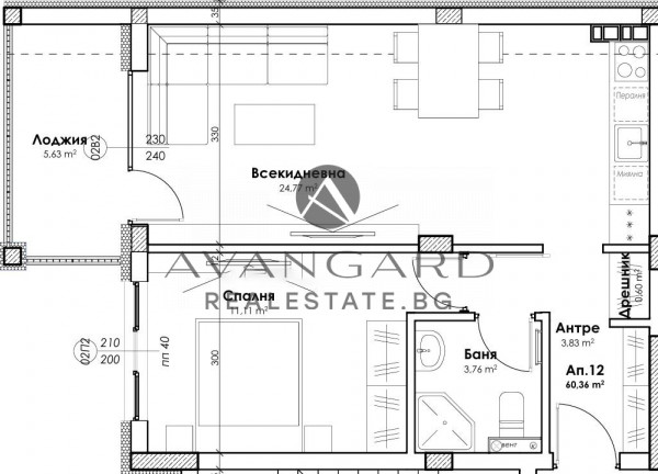 ДВУСТАЕН АПАРТАМЕНТ! ПРОСЛАВ!