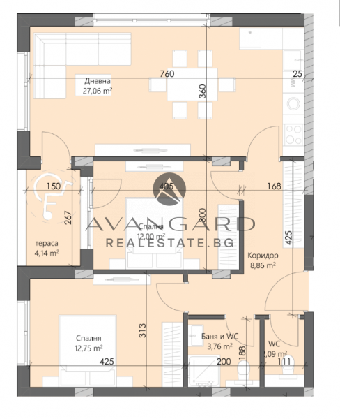 Тристаен апартамент / Кършияка