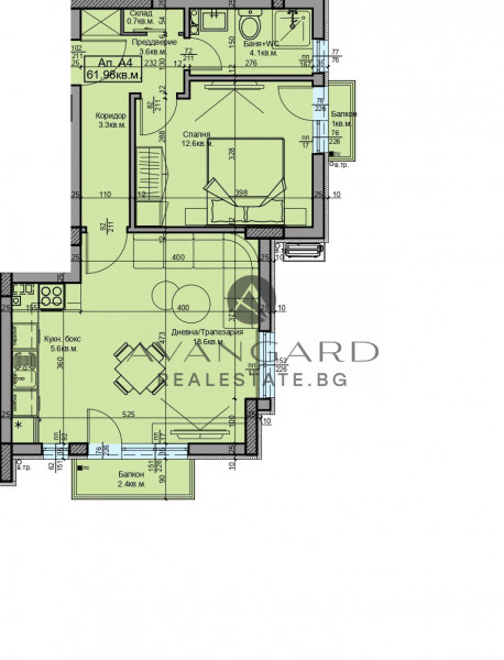 ДВУСТАЕН АПАРТАМЕНТ С АКТ 14! с. БЕЛАЩИЦА