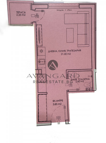 ЕДНОСТАЕН АПАРТАМЕНТ! ГРЕБНА БАЗА!